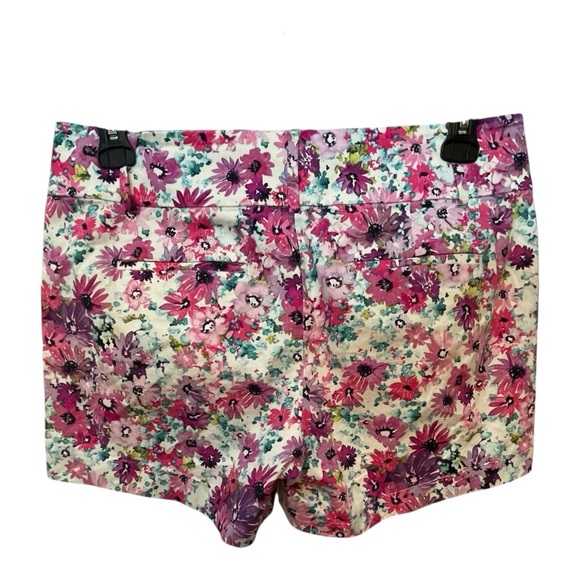 Ann Taylor Floral Patterned Shorts - Pink and Purple - Picture 2 of 3
